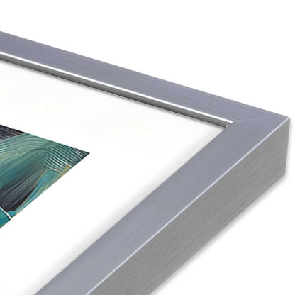 [Color:Polished Chrome], Picture of art in a Polished Chrome frame at an angle