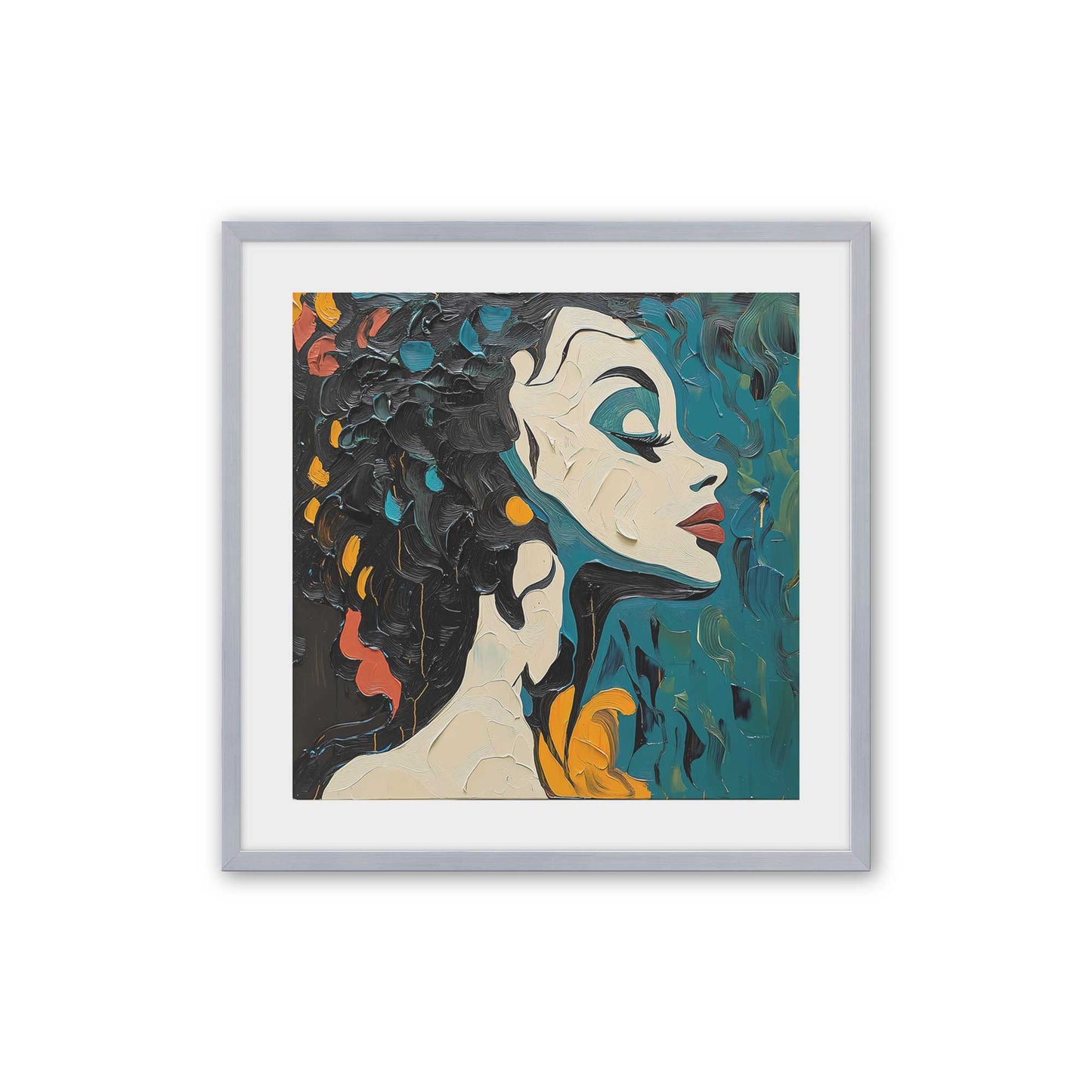 [Color:Polished Chrome], Picture of art in a Polished Chrome frame
