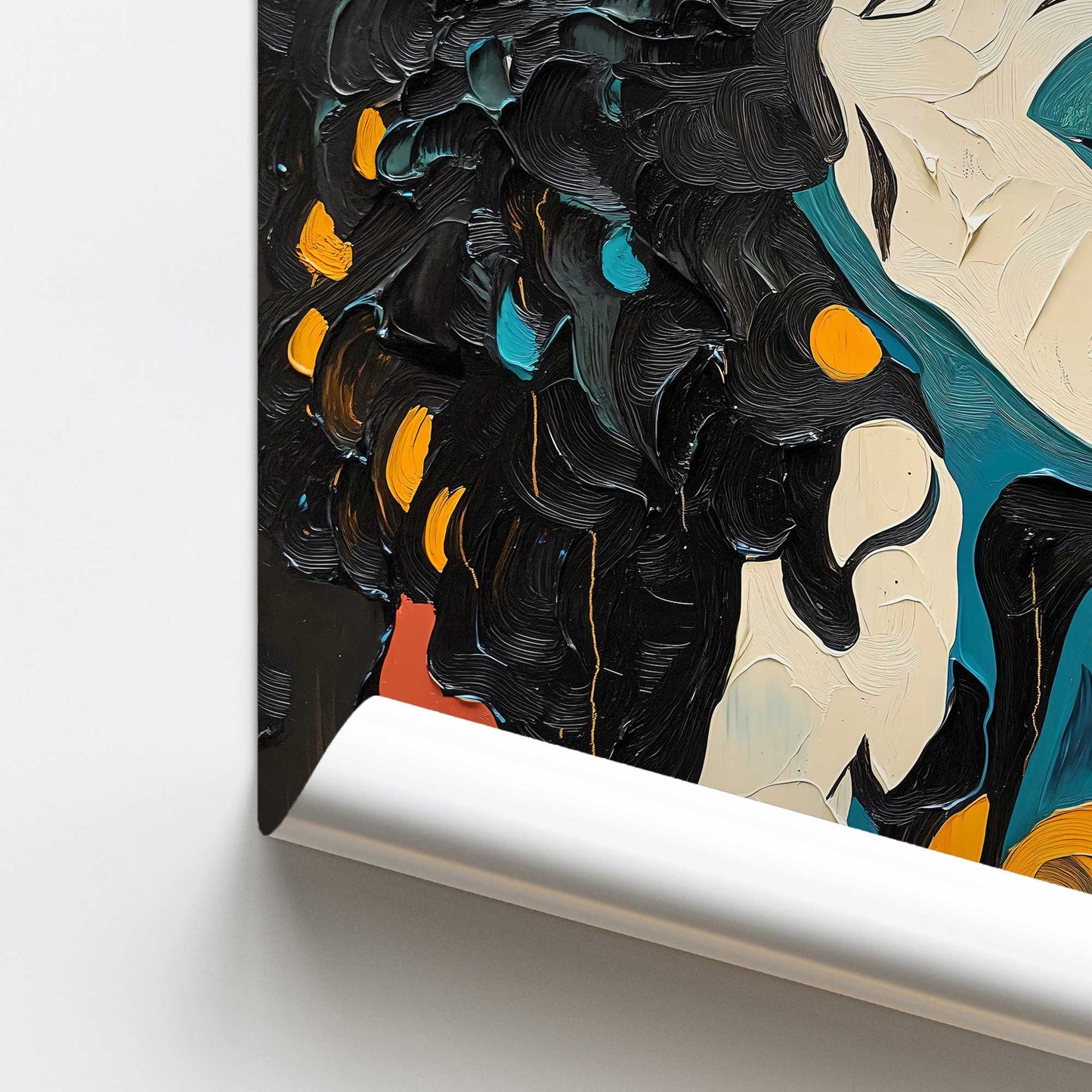 [Color:Rolled Print], Picture of close up of art