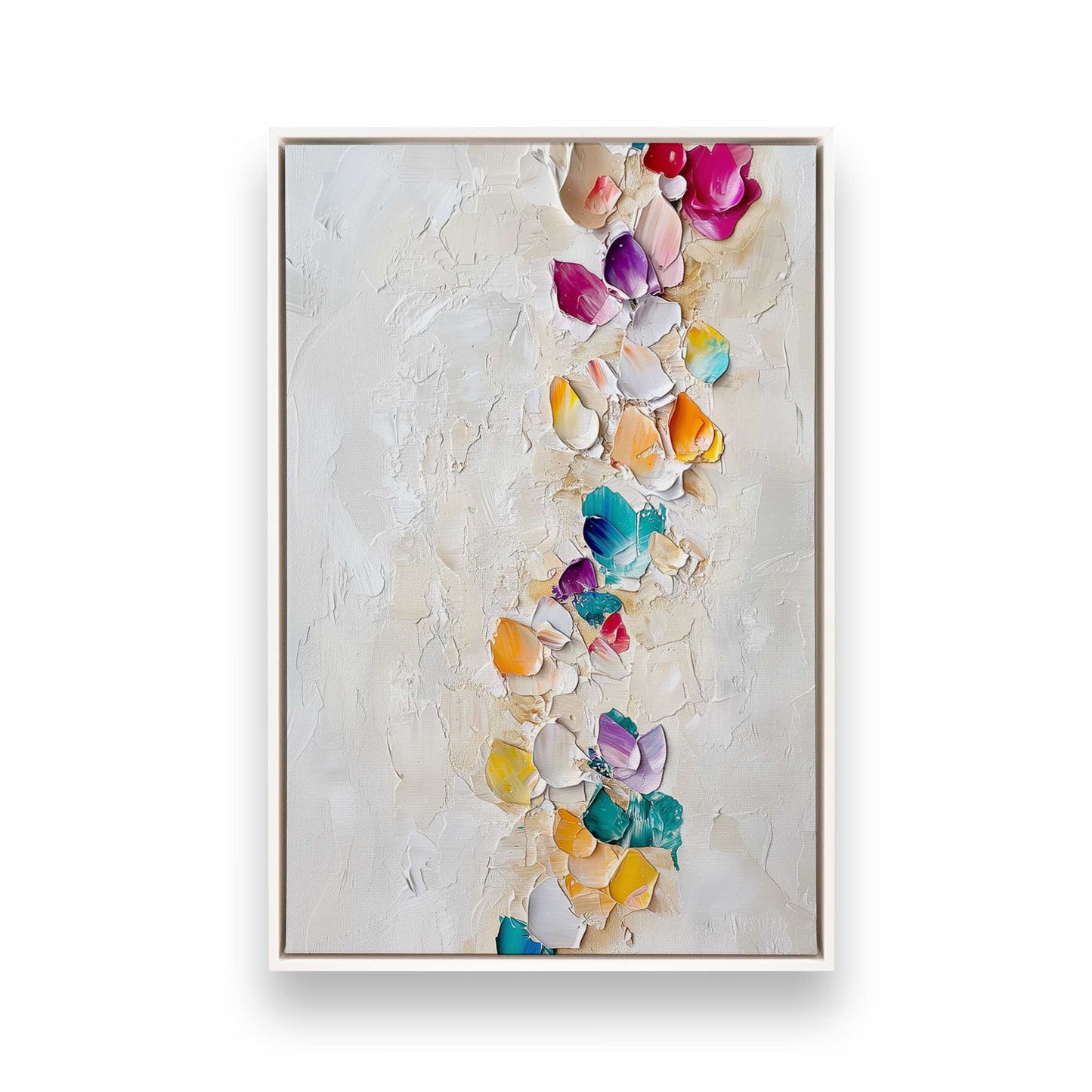 [Color:Opaque White], Picture of art in a White frame