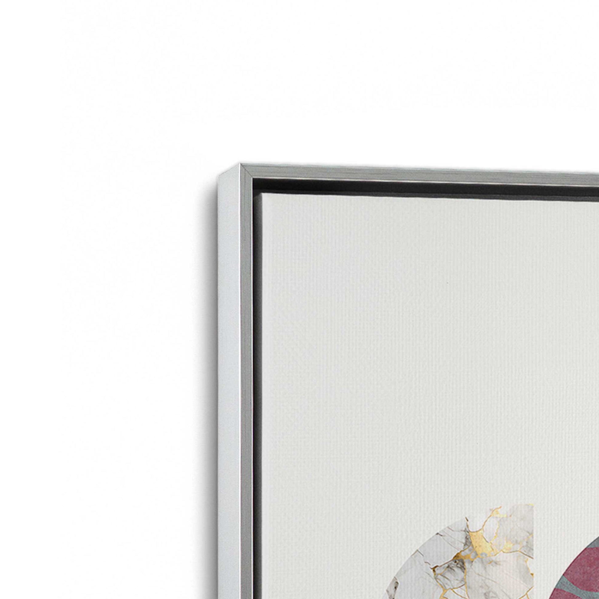 [Color:Polished Chrome], Picture of art in a Polished Chrome frame at an angle