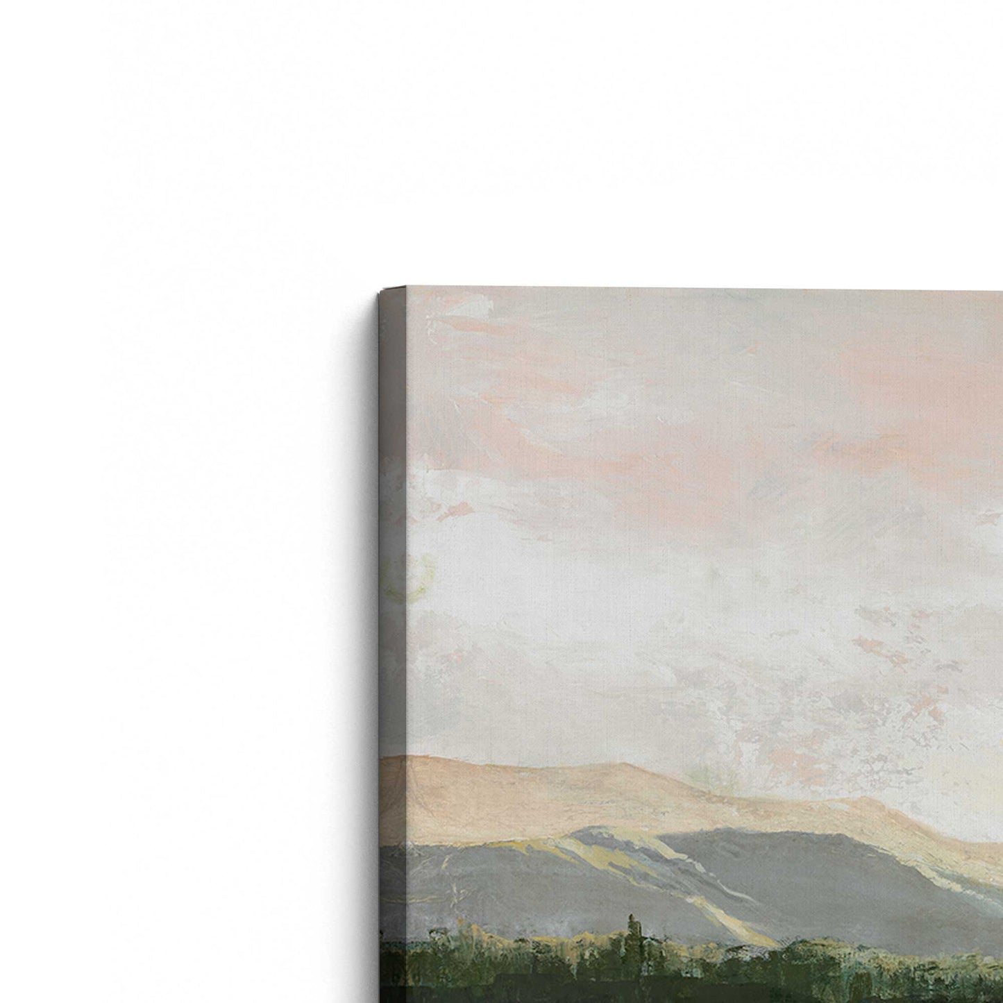 [Color:Stretched Canvas], Picture of the corner of the art