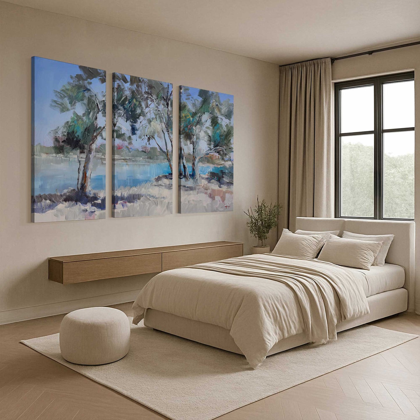 [Color:Stretched Canvas], Picture of art in a room