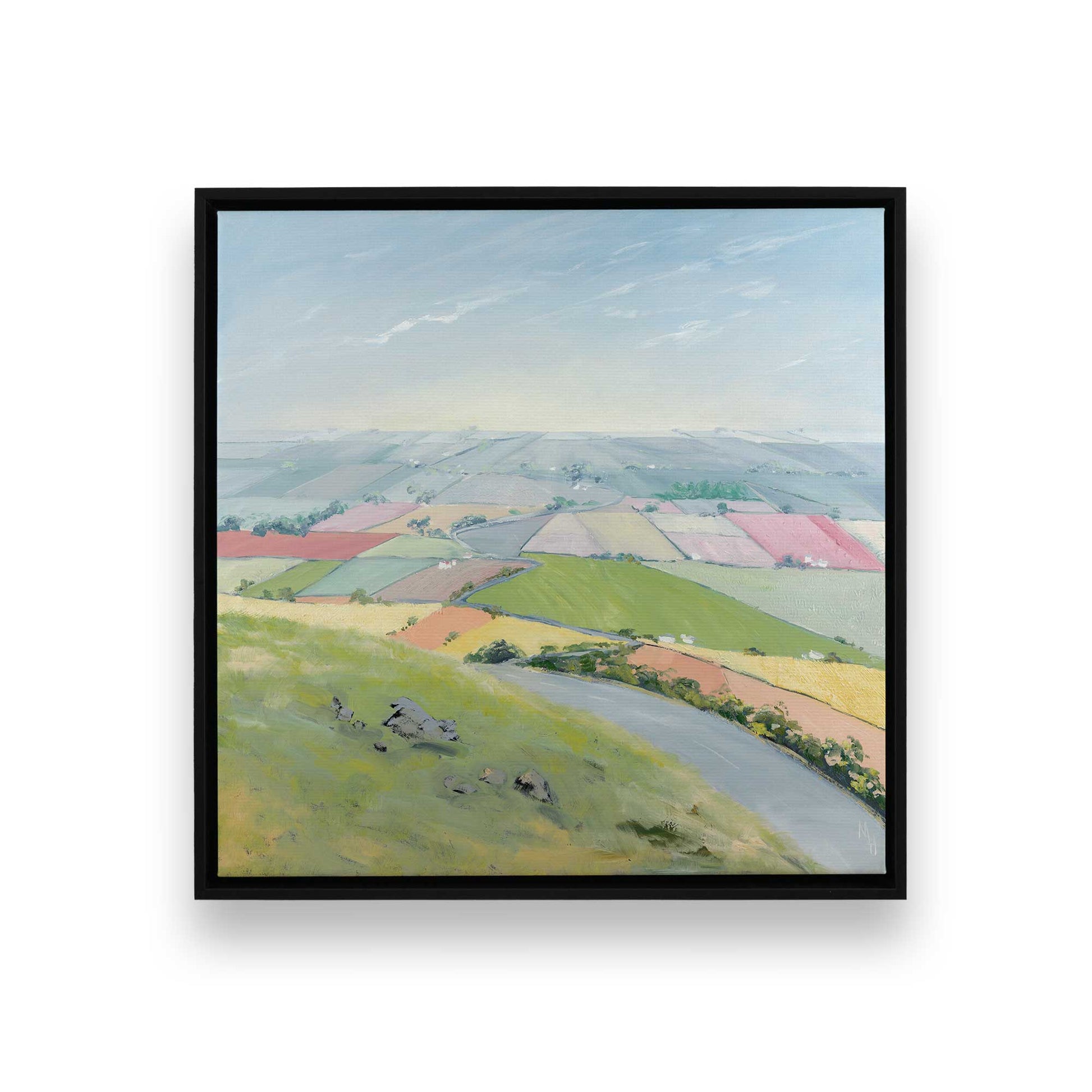 [Color:Satin Black], Picture of art in a Satin Black frame