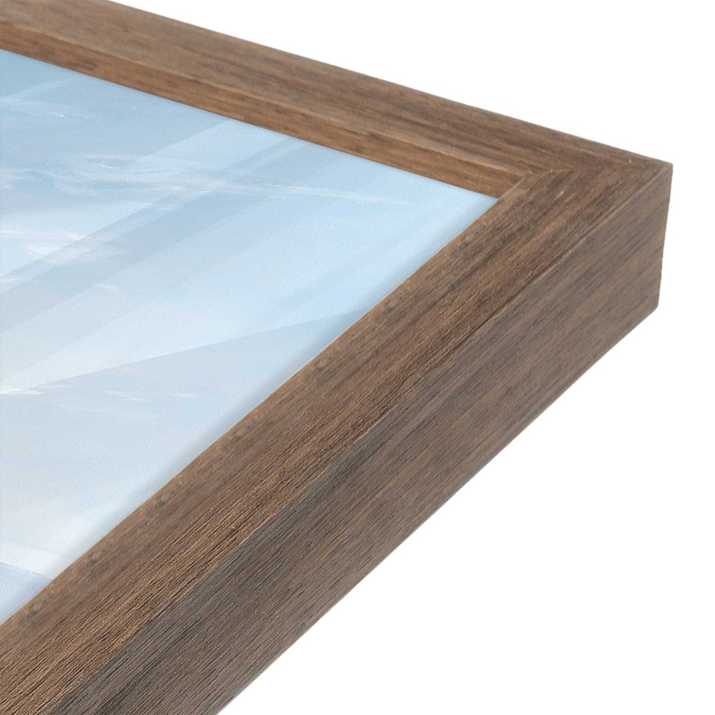[Color:Walnut], Picture of art in a Walnut frame at an angle