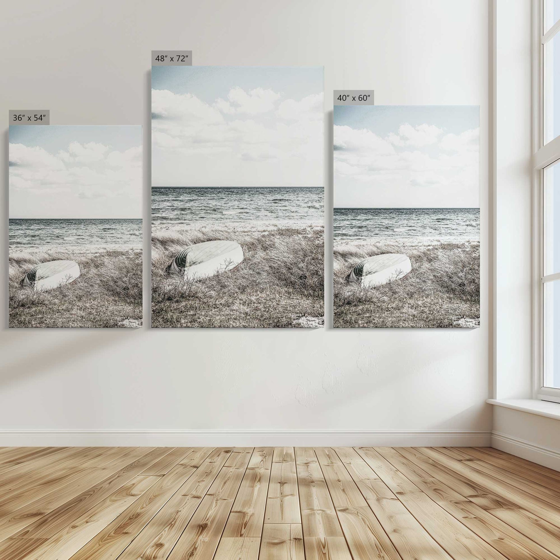 [Color:Stretched Canvas], Image showing the size comparisons