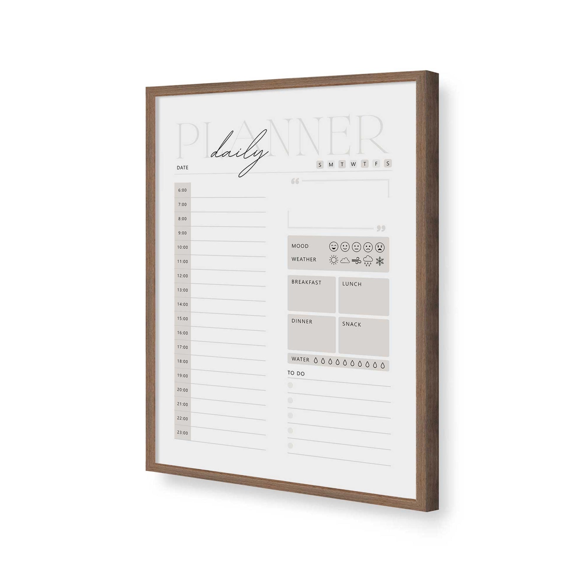 [Color:Walnut], Picture of art in a Walnut frame of the corner