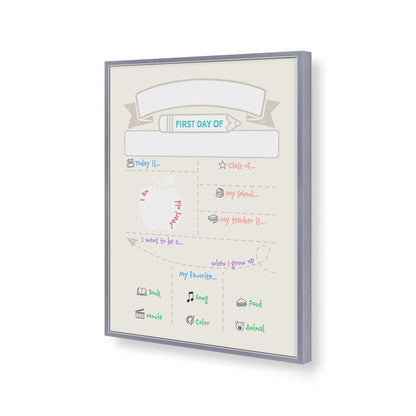 [Color:Polished Chrome], Picture of art in a Polished Chrome frame of the corner