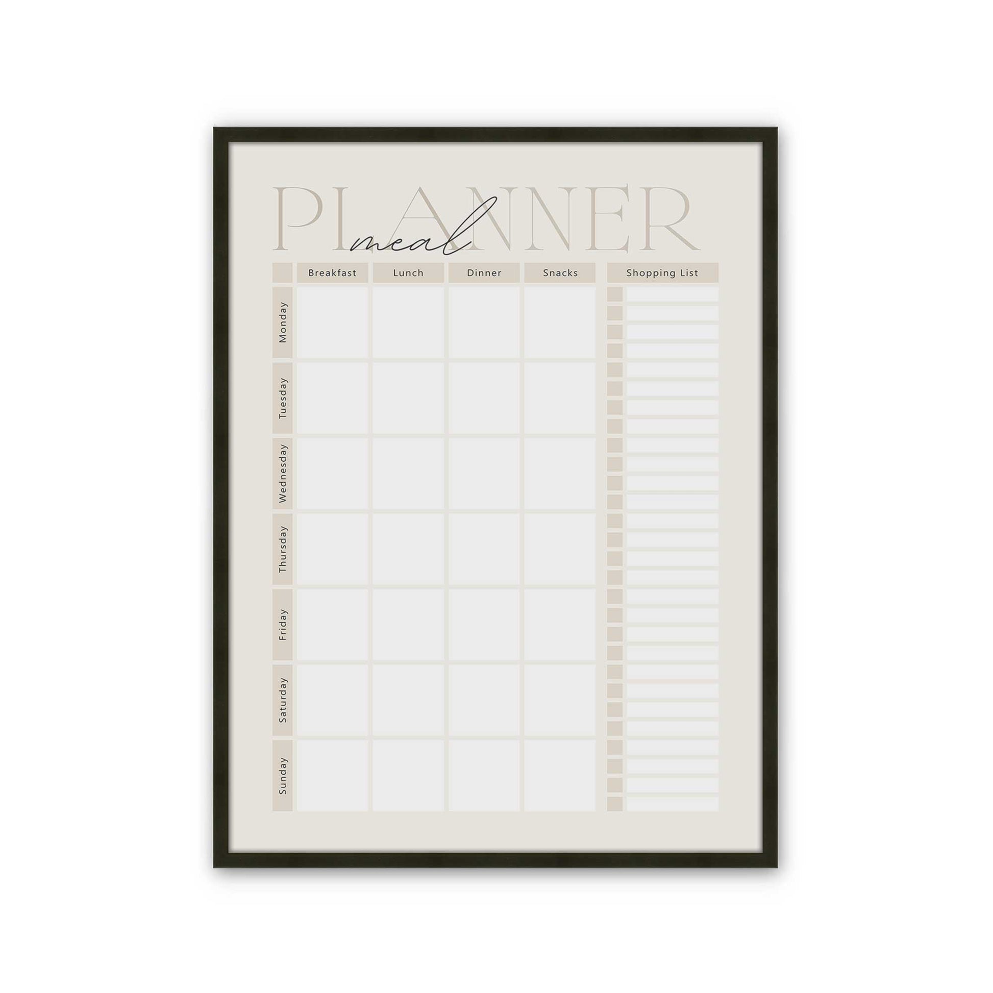 [Color:Satin Black], Picture of art in a Satin Black frame