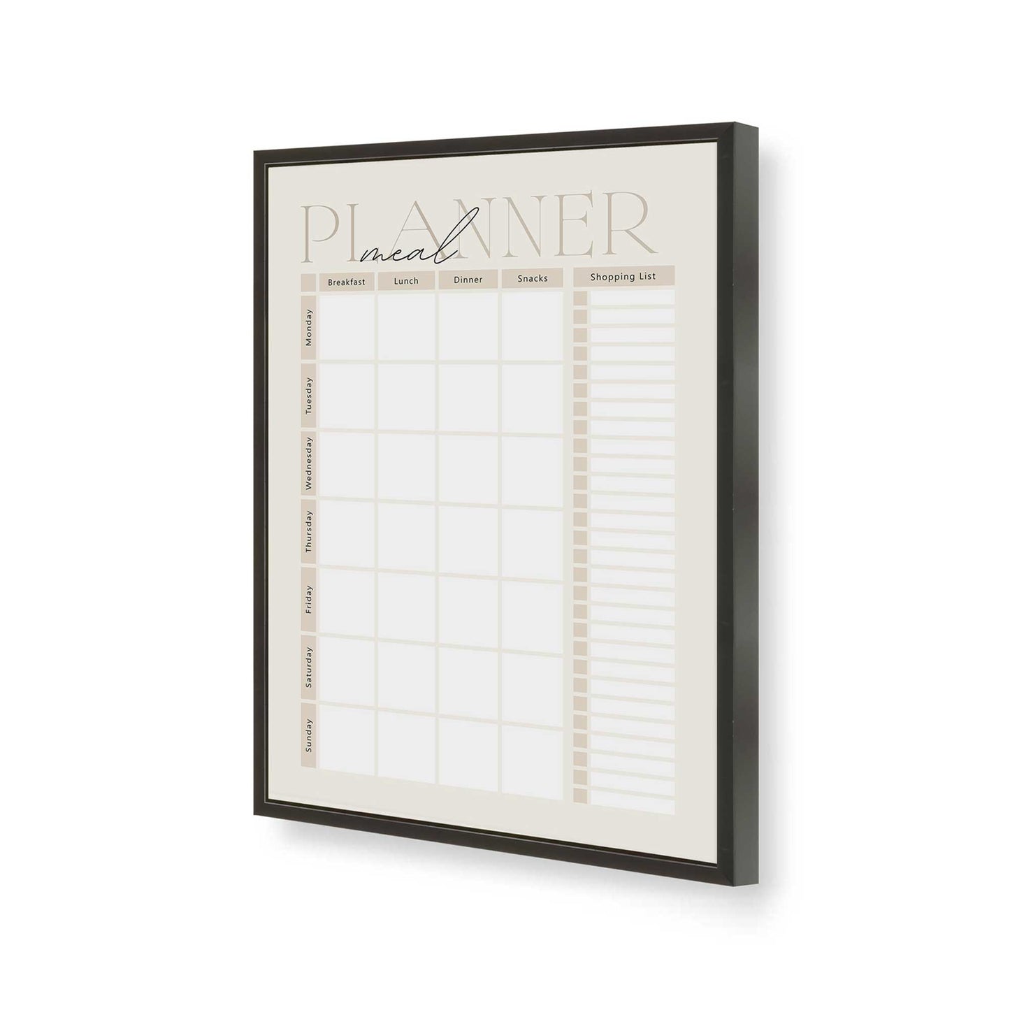 [Color:Satin Black], Picture of art in a Satin Black frame of the corner