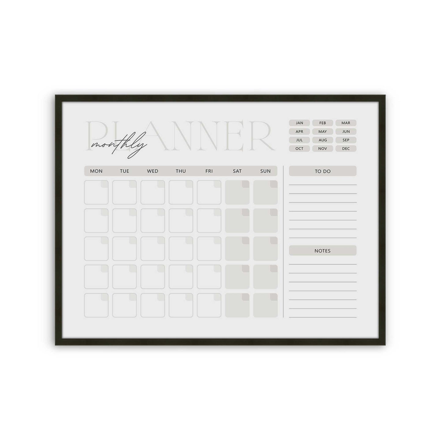 [Color:Satin Black], Picture of art in a Satin Black frame