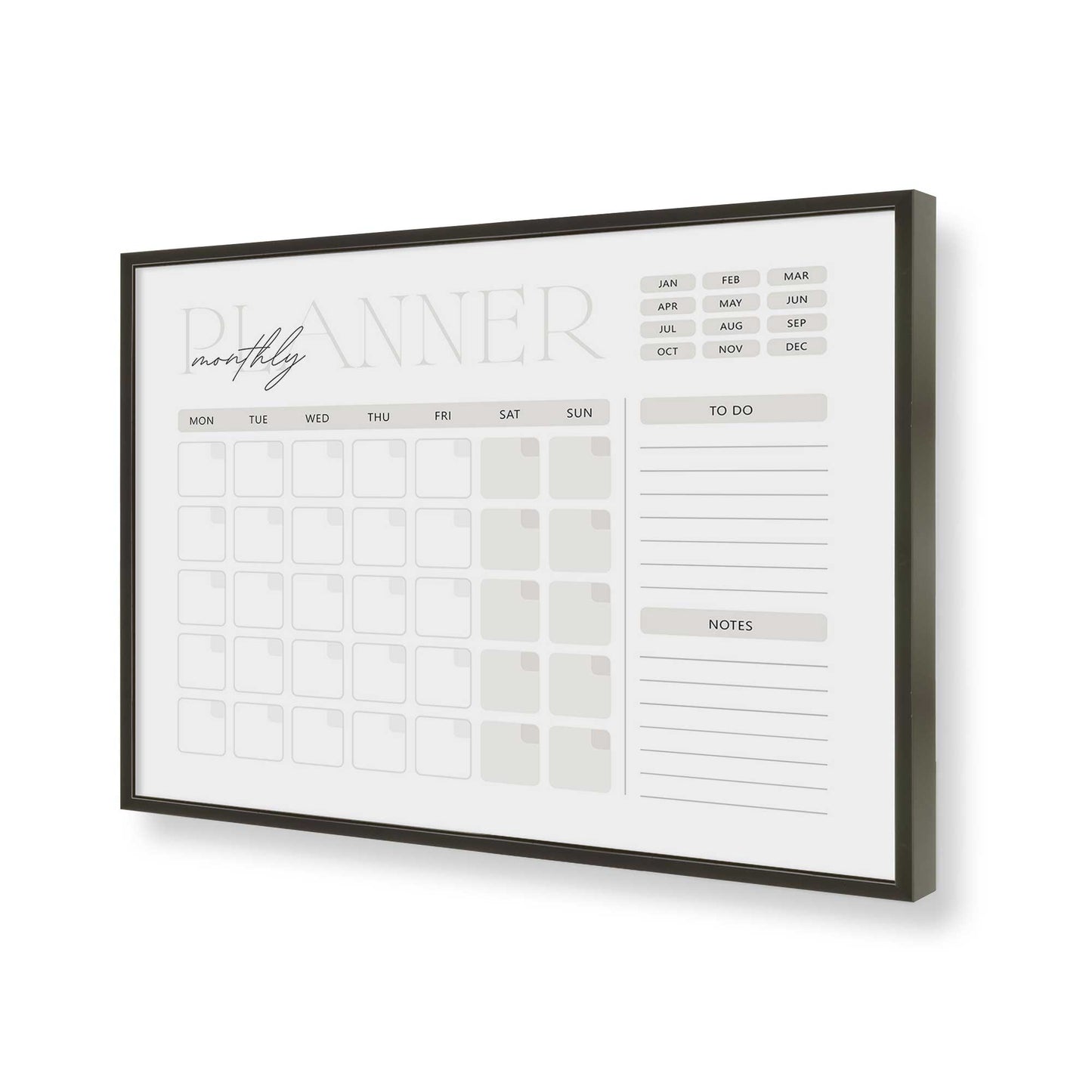[Color:Satin Black], Picture of art in a Satin Black frame of the corner