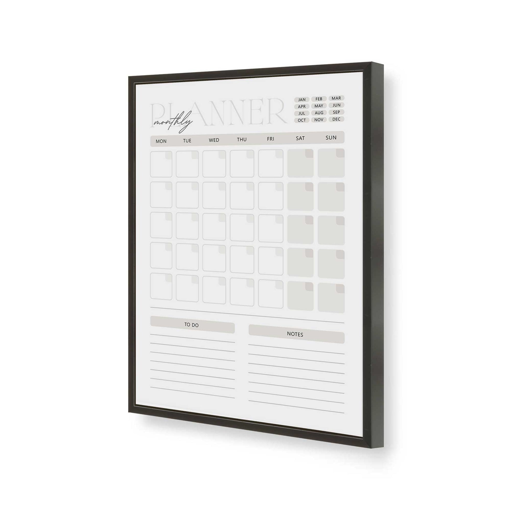 [Color:Satin Black], Picture of art in a Satin Black frame of the corner
