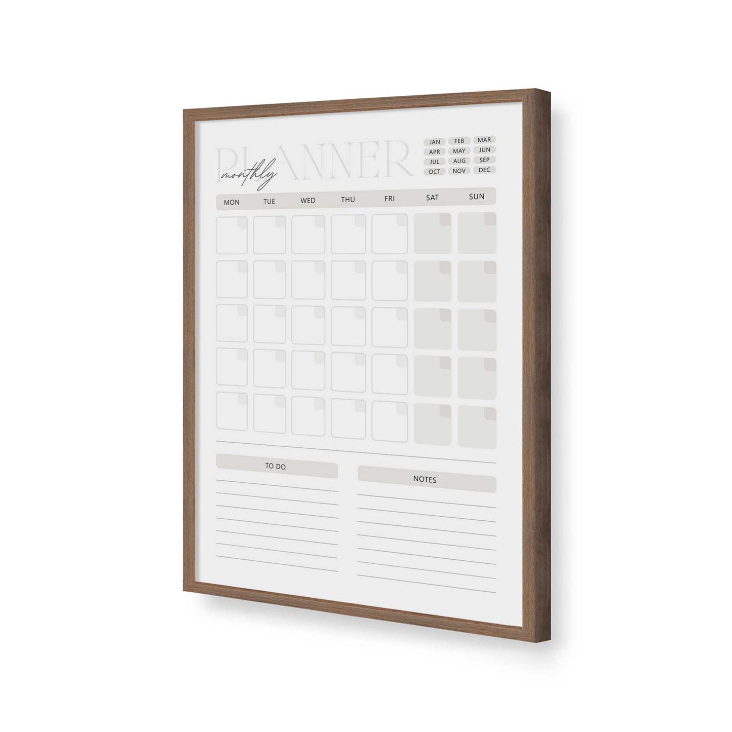 [Color:Walnut], Picture of art in a Walnut frame of the corner