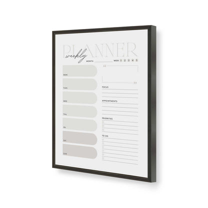 [Color:Satin Black], Picture of art in a Satin Black frame of the corner