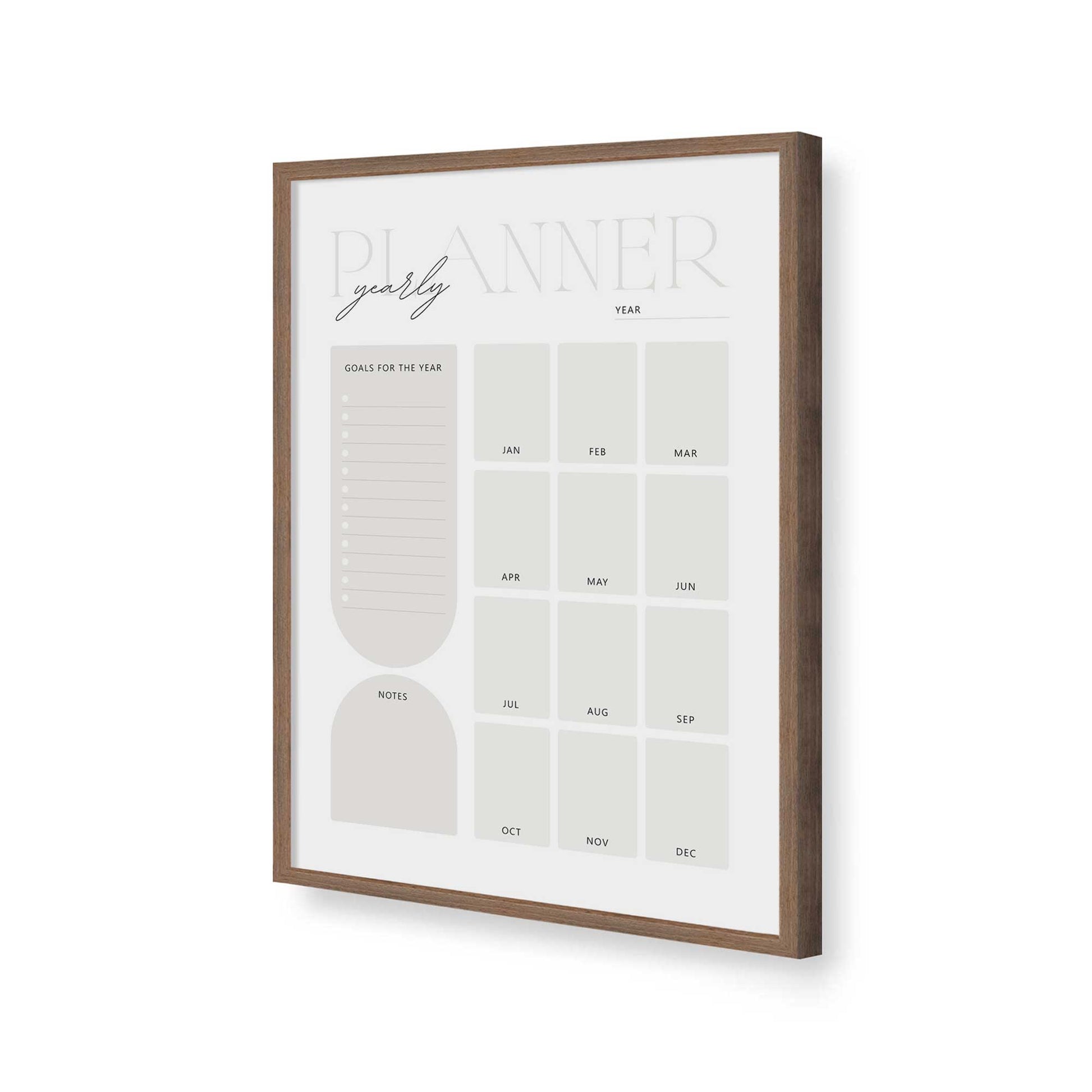 [Color:Walnut], Picture of art in a Walnut frame of the corner