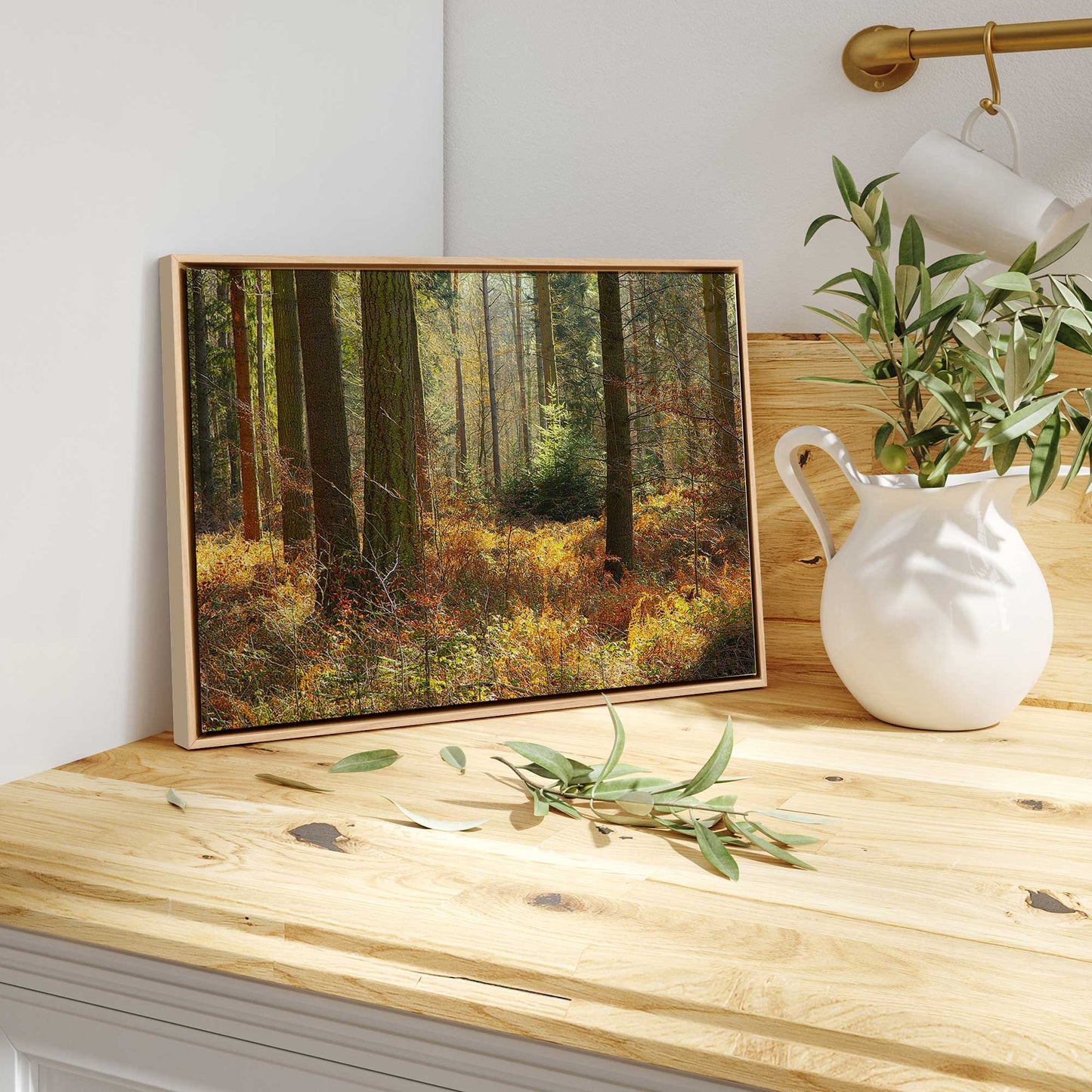 Autumn Whispers in Normandy Print on Canvas