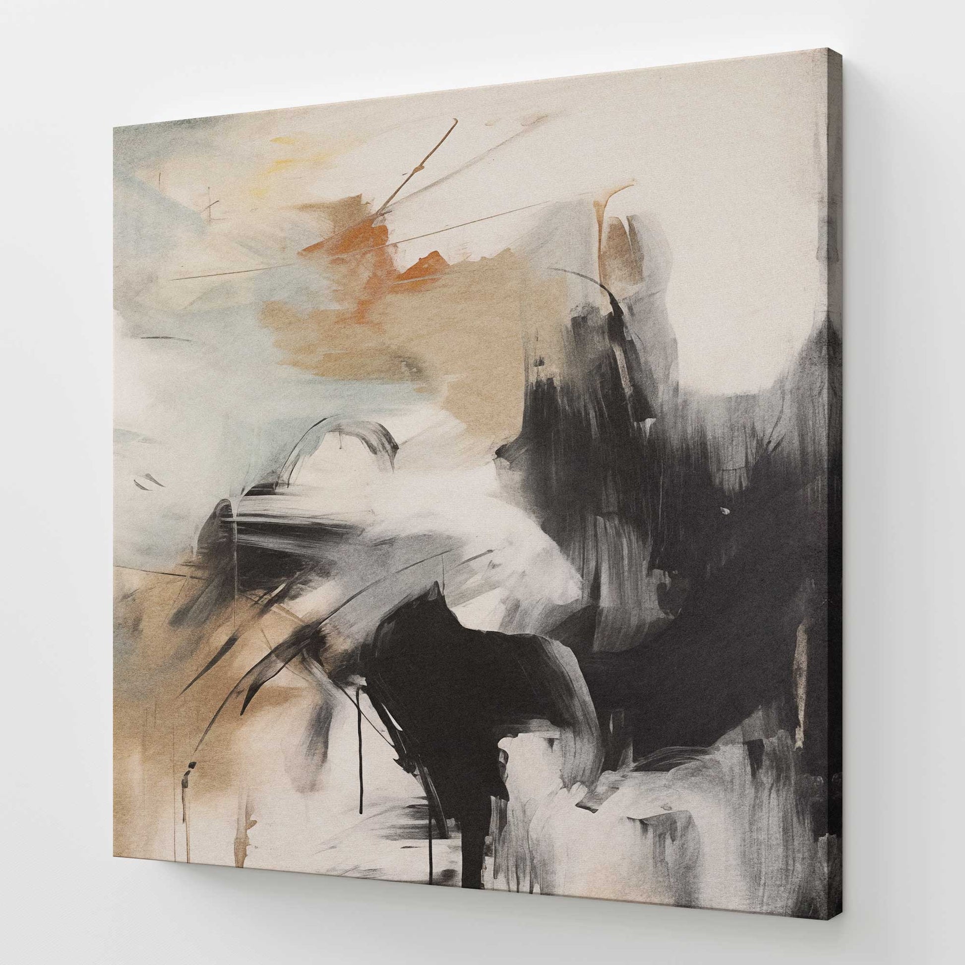 [Color:Stretched Canvas], Picture of art at an angle