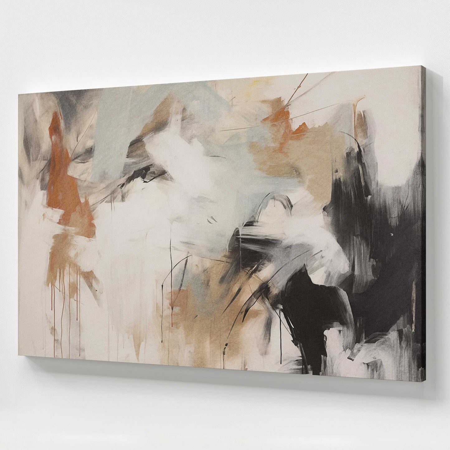 [Color:Stretched Canvas], Picture of art at an angle
