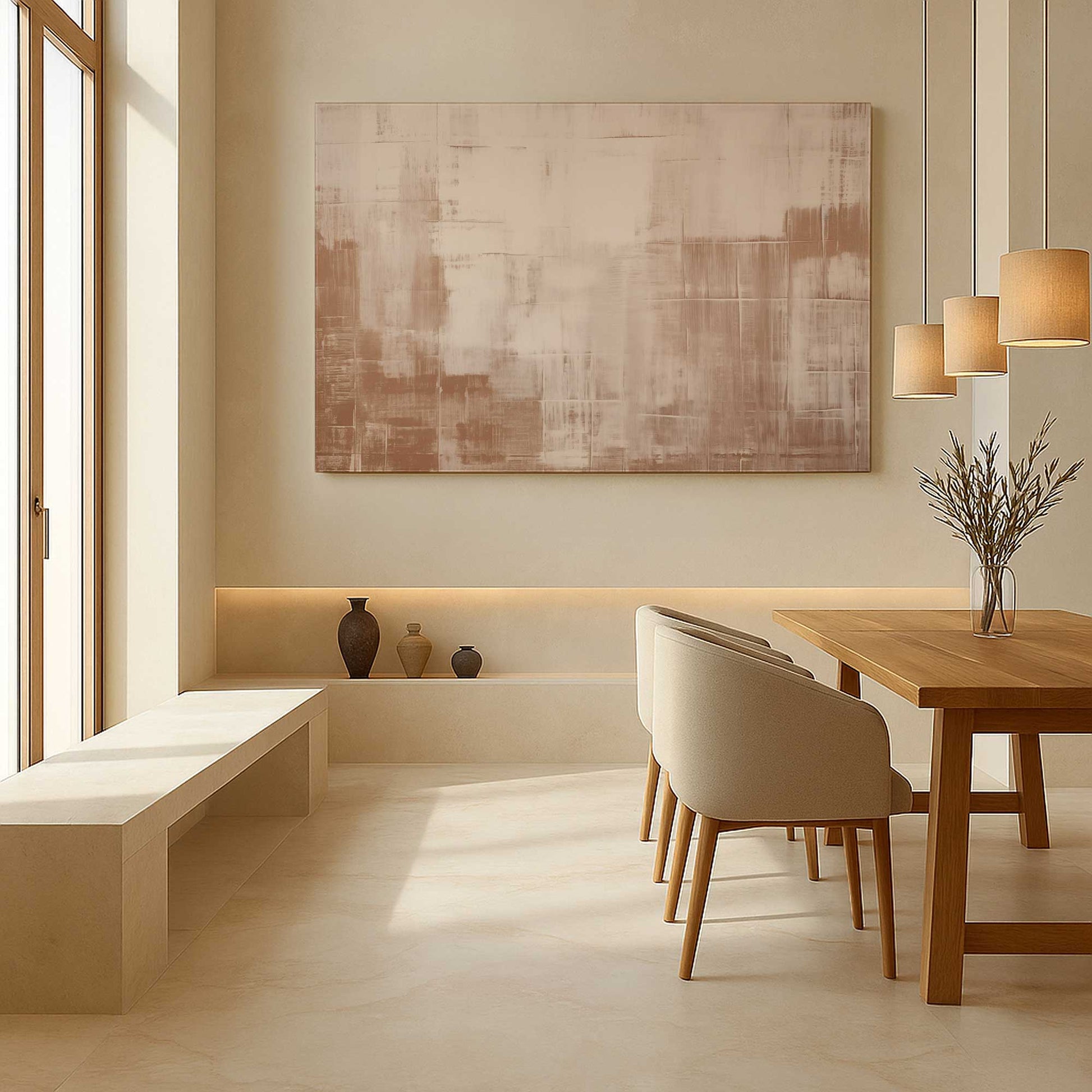 [Color:Stretched Canvas], Picture of art in a room