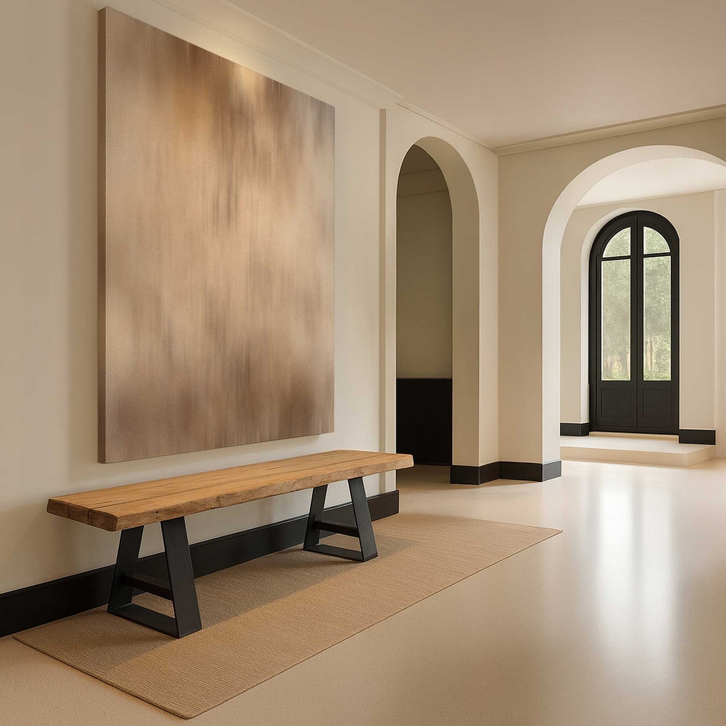 [Color:Stretched Canvas], Picture of art in a room
