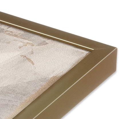 [Color:Brushed Gold], Picture of art in a Brushed Gold frame at an angle