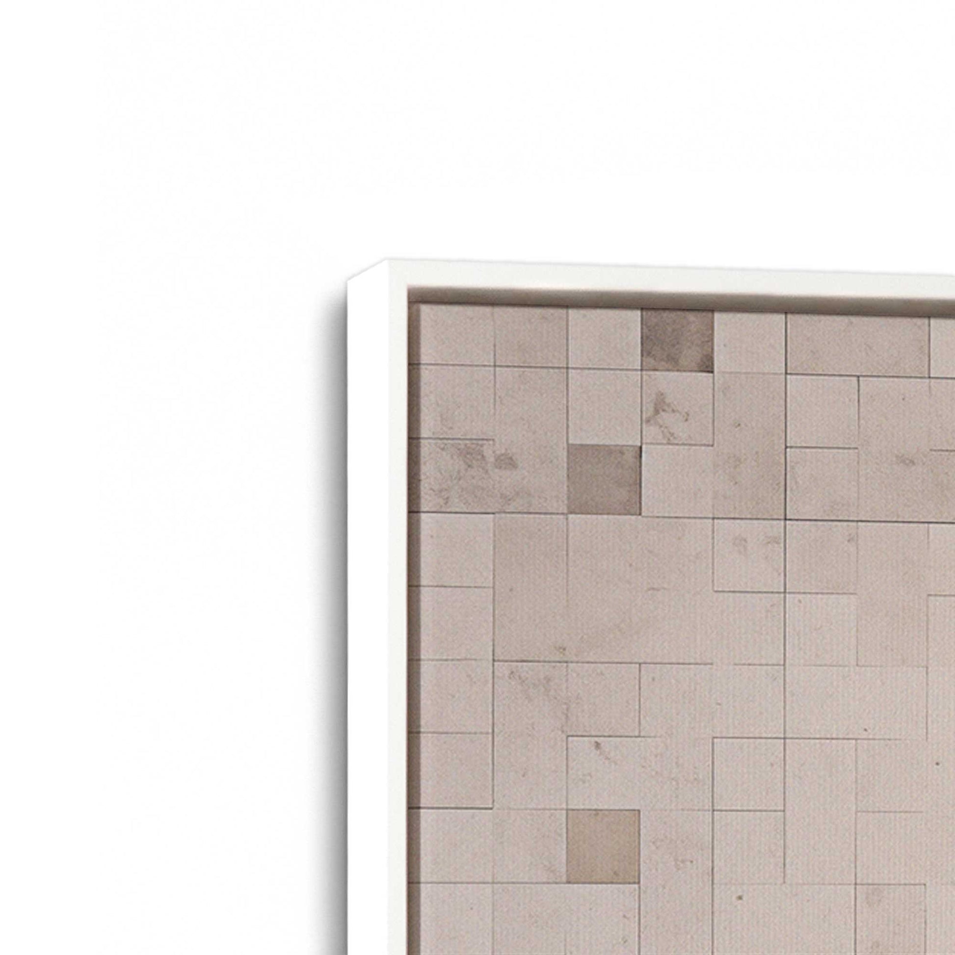 [Color:Opaque White], Picture of art in a White frame at an angle