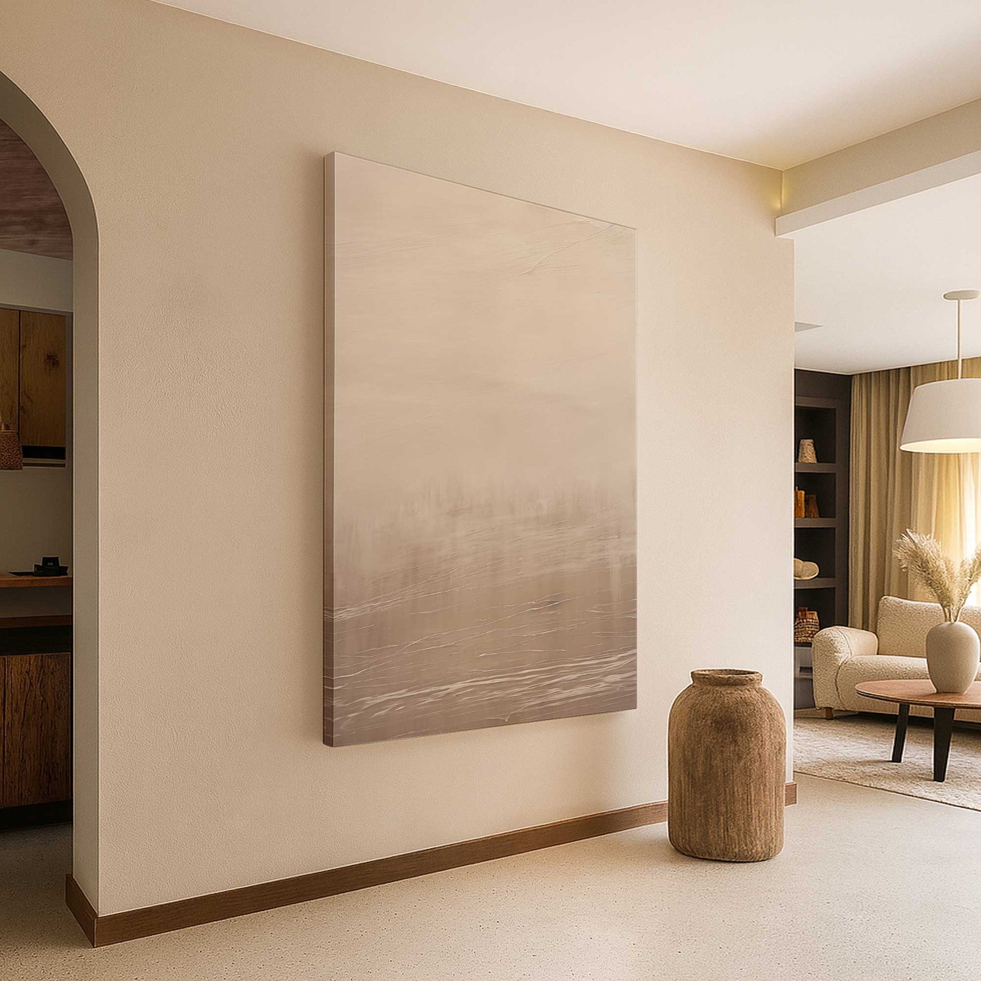 [Color:Stretched Canvas], Picture of art in a room