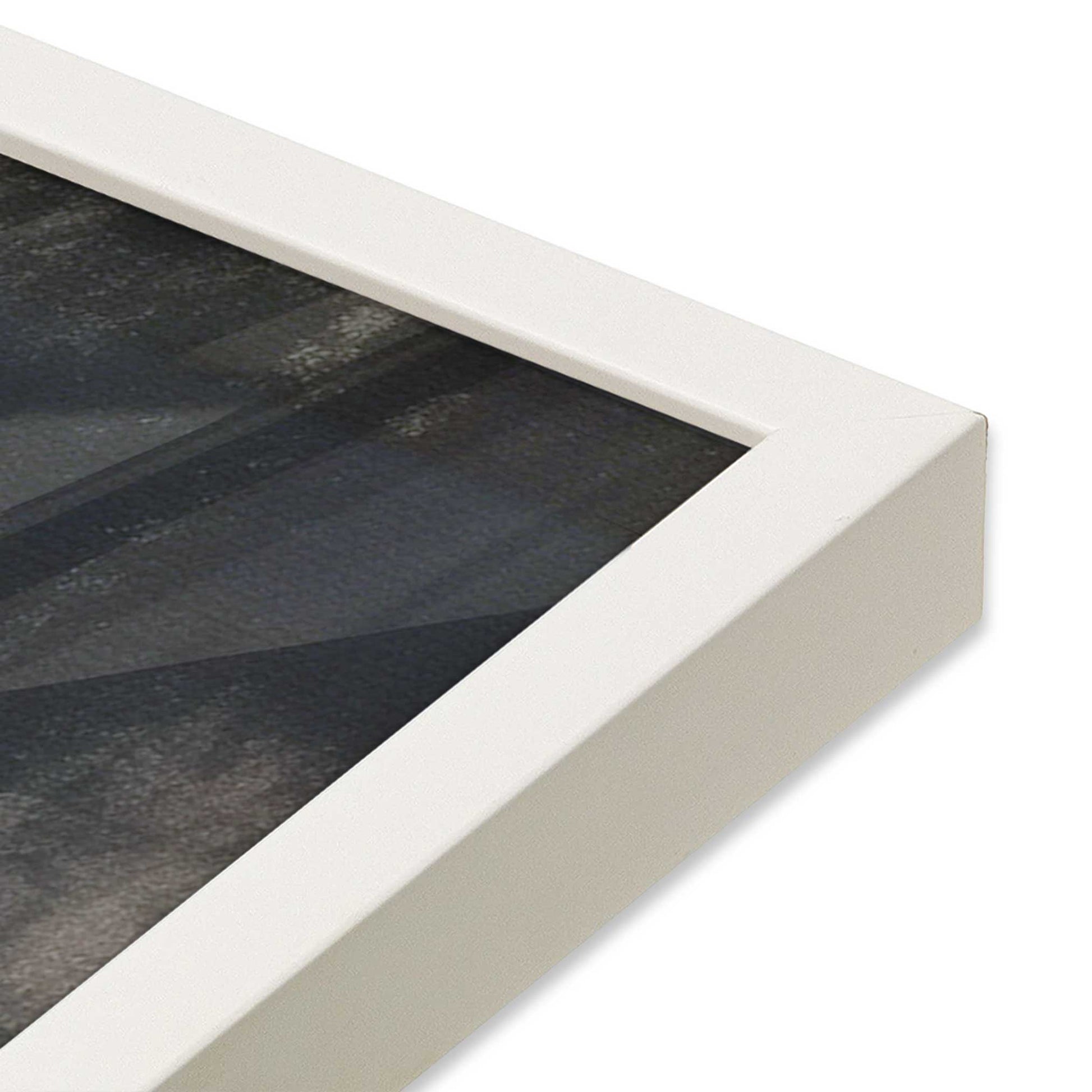 [Color:Opaque White], Picture of art in a Opaque White frame of the corner