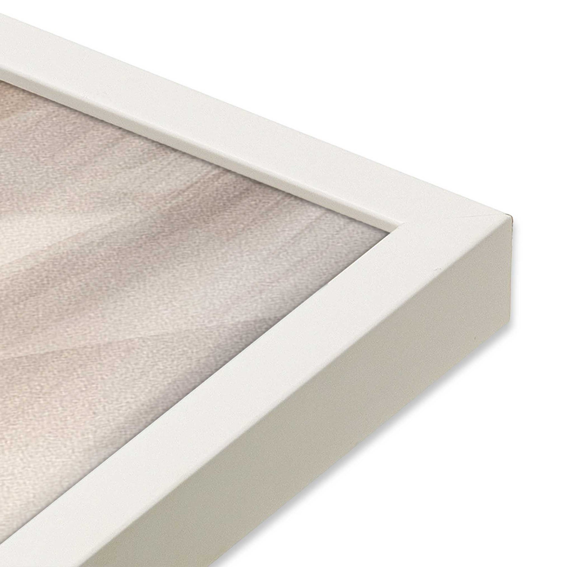 [Color:Opaque White], Picture of art in a Opaque White frame of the corner