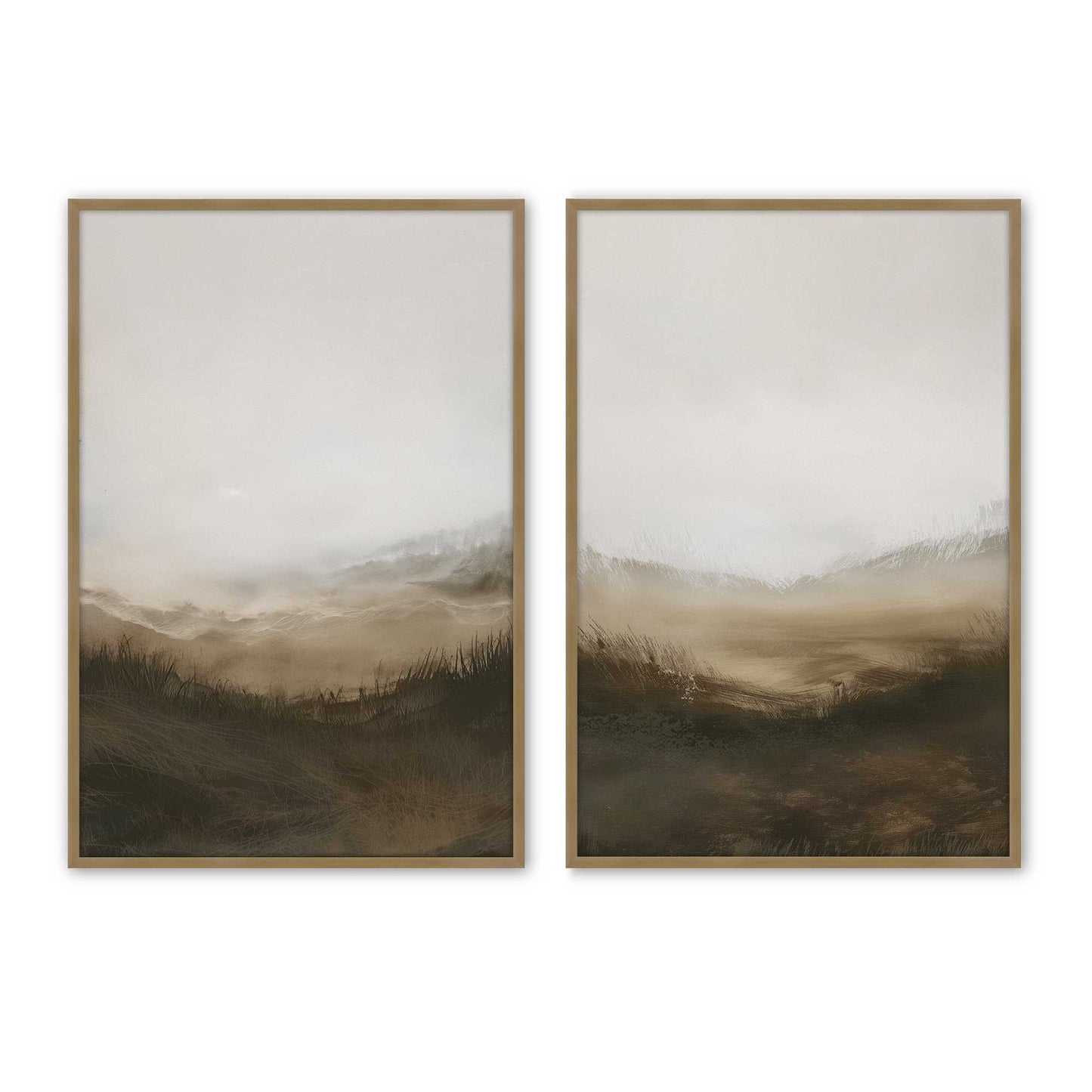 [Color:Brushed Gold], Picture of art in a Brushed Gold frame