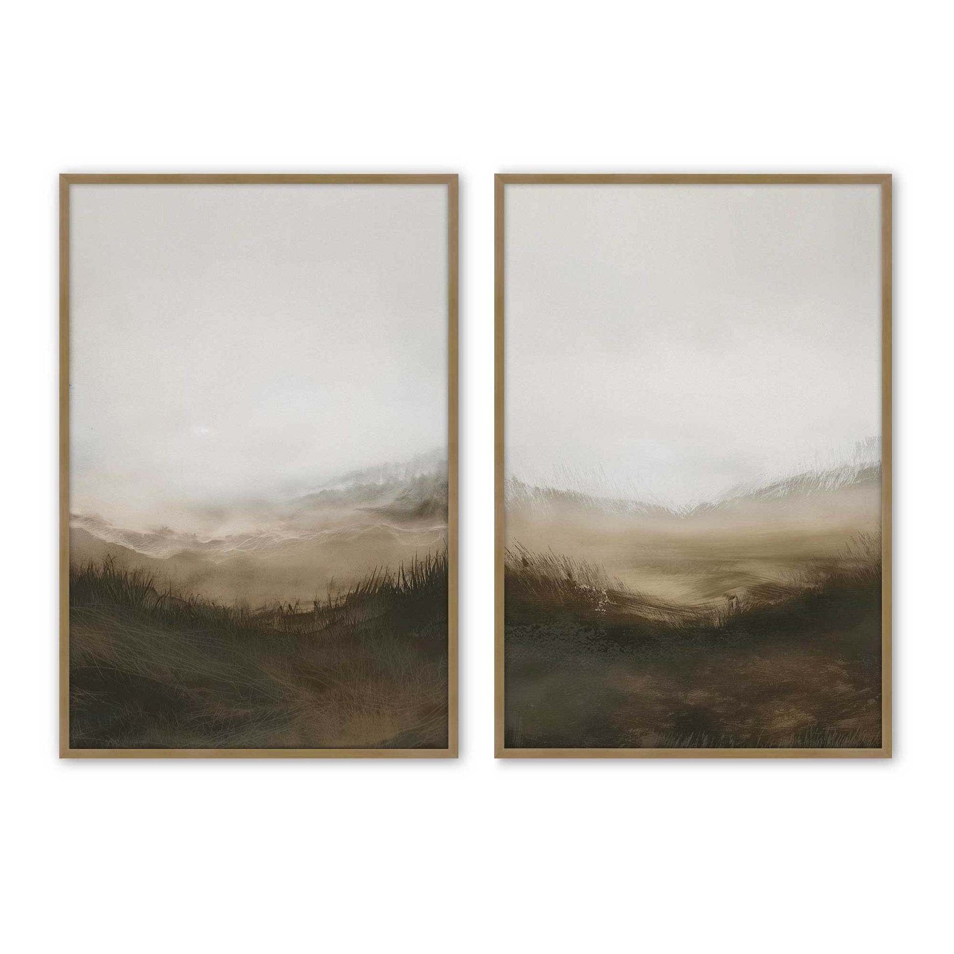 [Color:Brushed Gold], Picture of art in a Brushed Gold frame