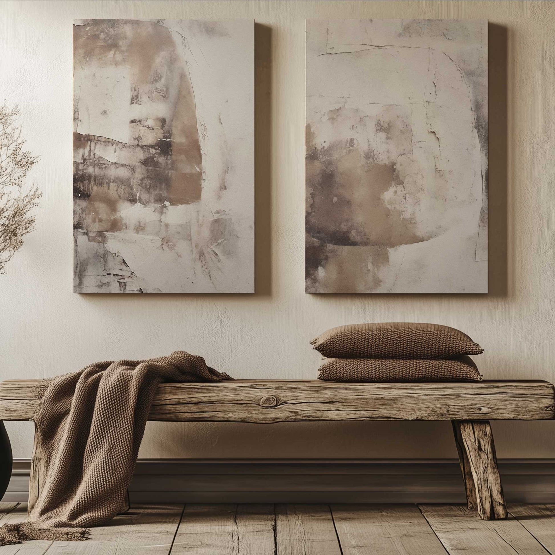 [Color:American Maple], Picture of art in a American Maple frame at an angle