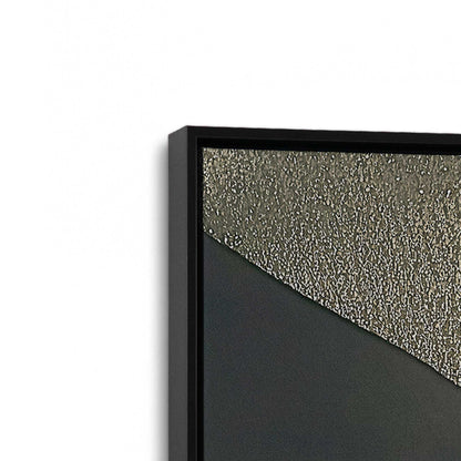 [Color:Satin Black], Picture of art in a Satin Black frame at an angle