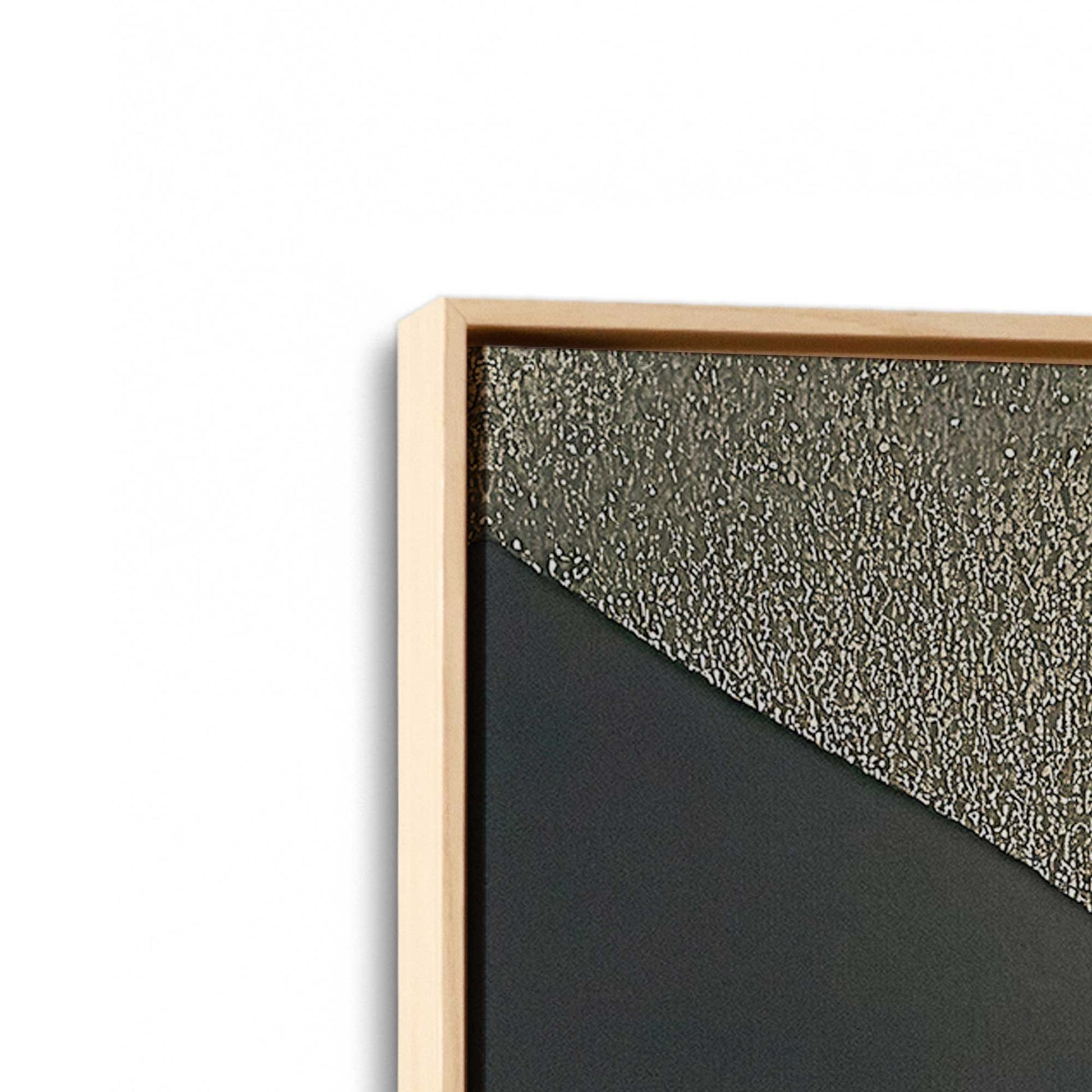 [Color:American Maple], Picture of art in a American Maple frame at an angle