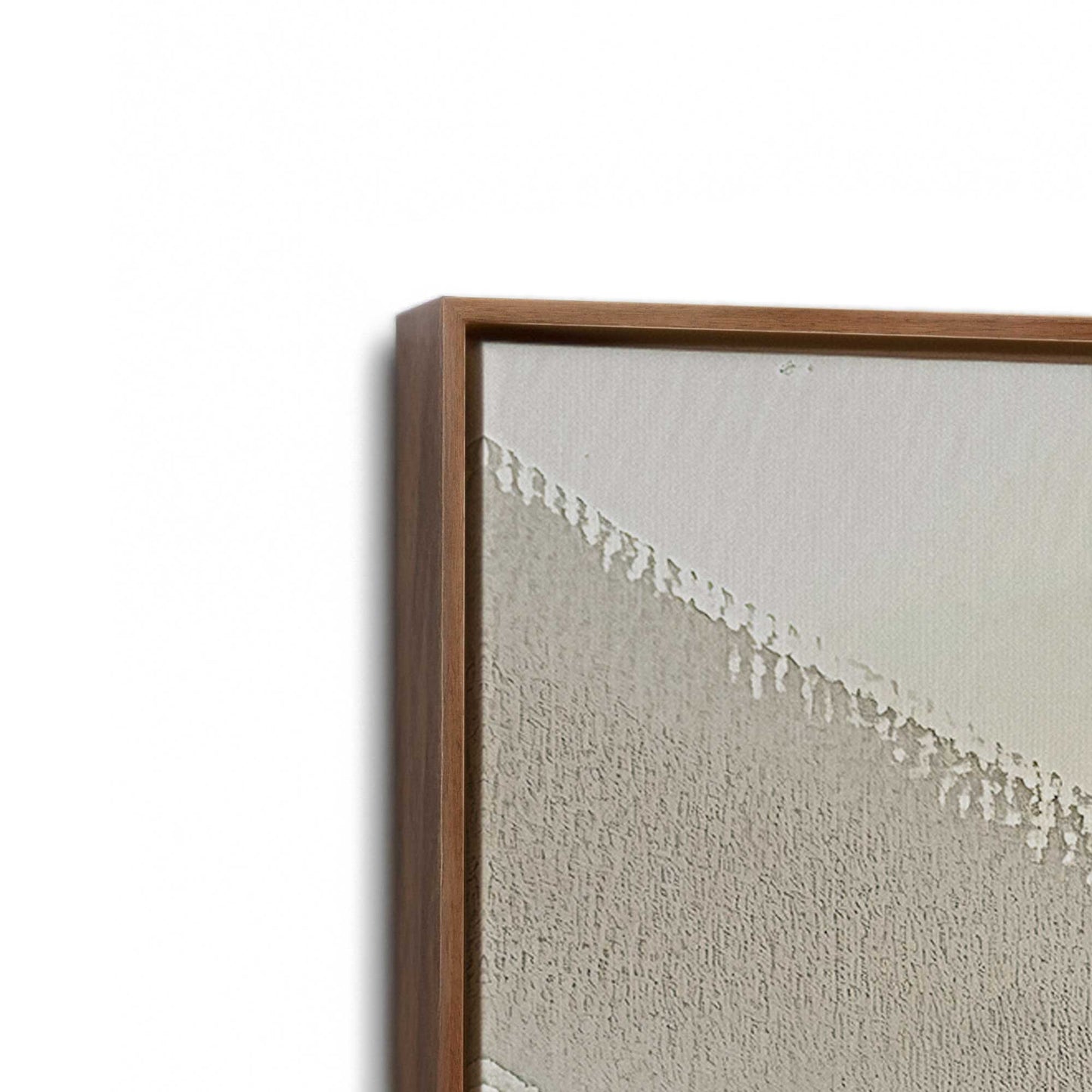 [Color:Walnut], Picture of art in a Walnut frame at an angle