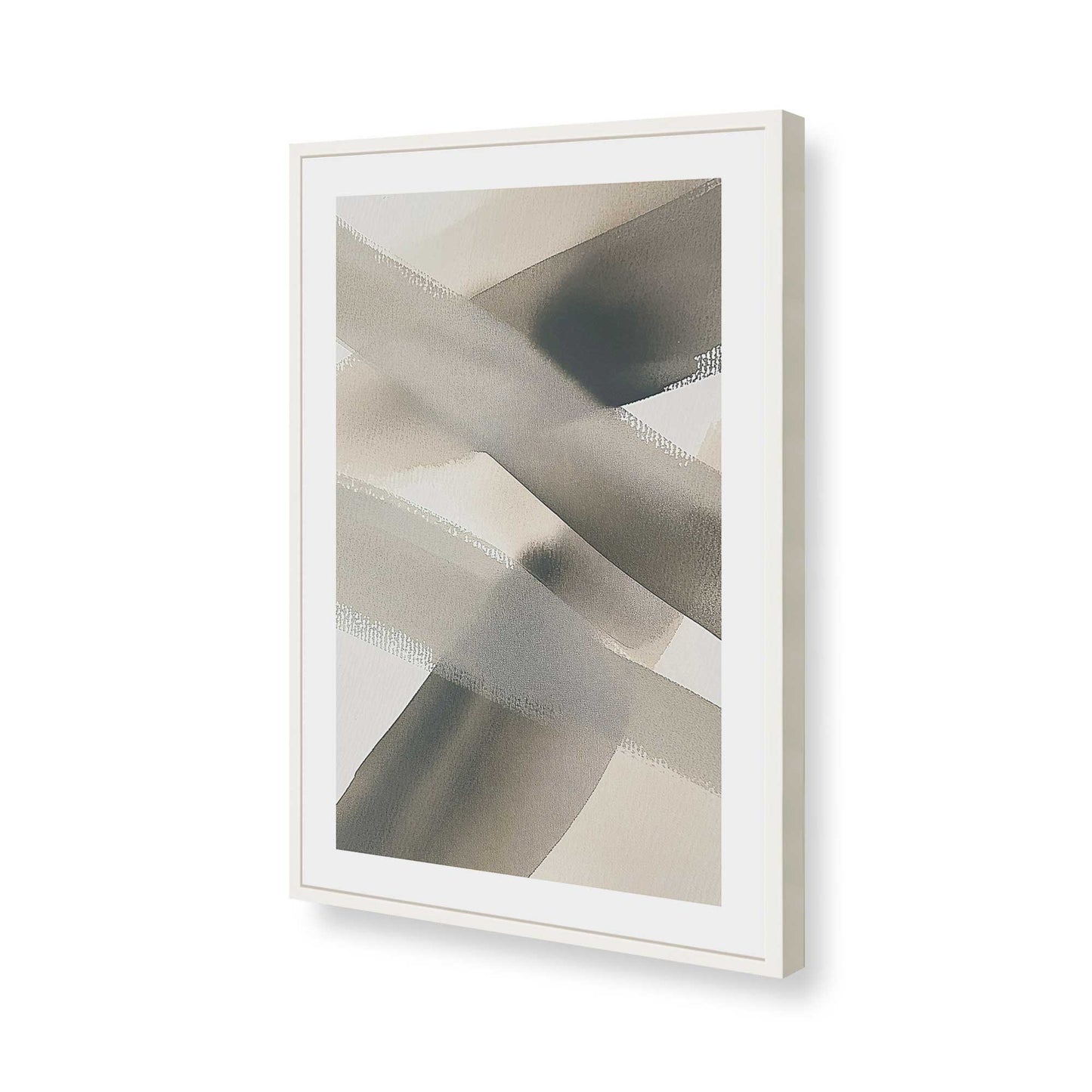 [Color:Opaque White], Picture of art in a Opaque White frame of the corner