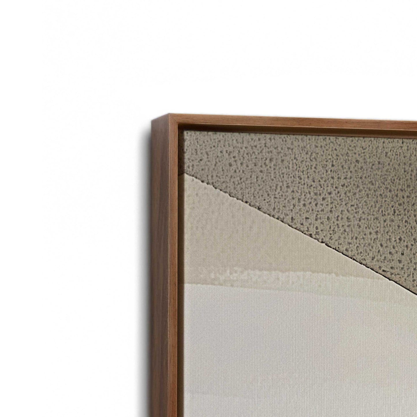 [Color:Walnut], Picture of art in a Walnut frame at an angle