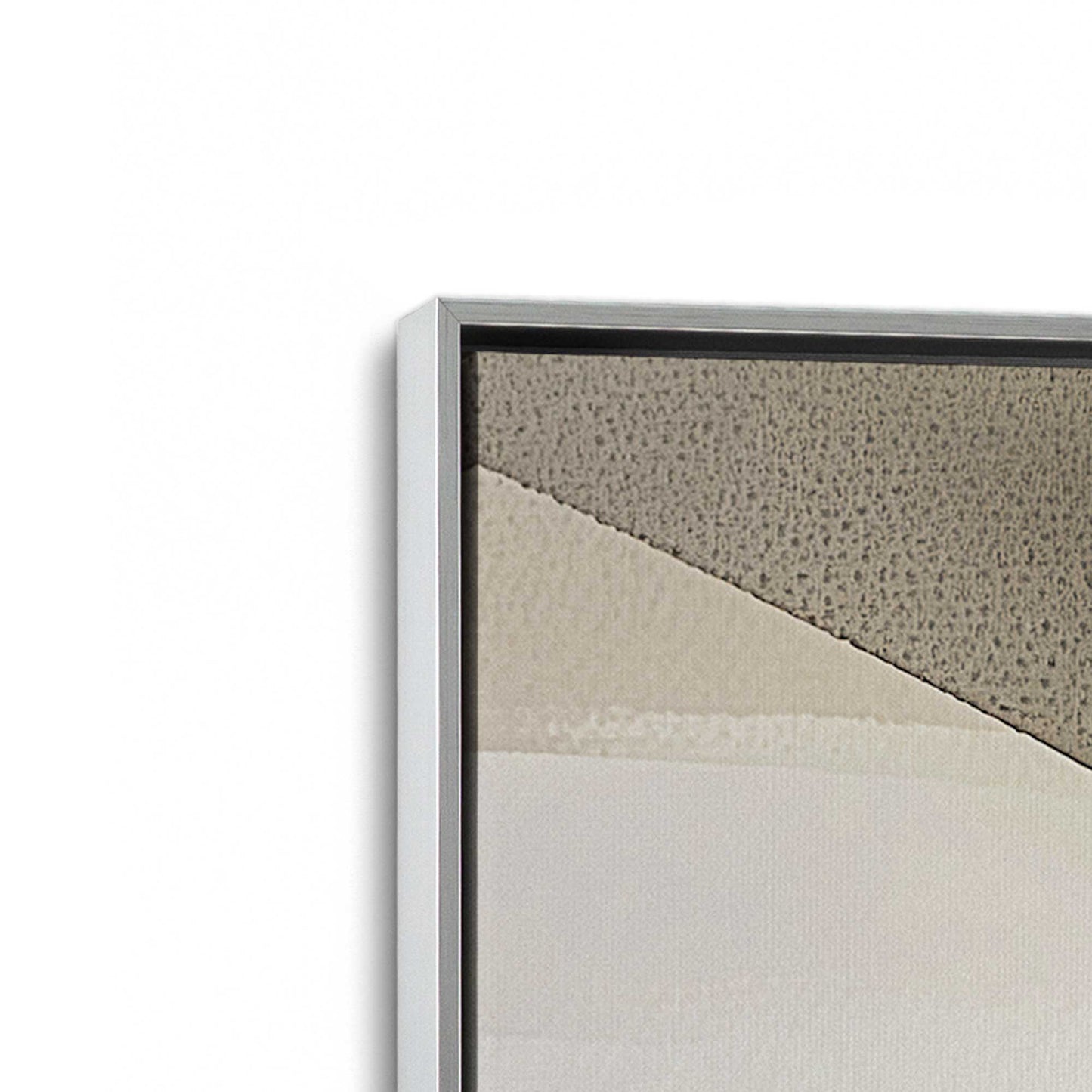 [Color:Polished Chrome], Picture of art in a Polished Chrome frame at an angle