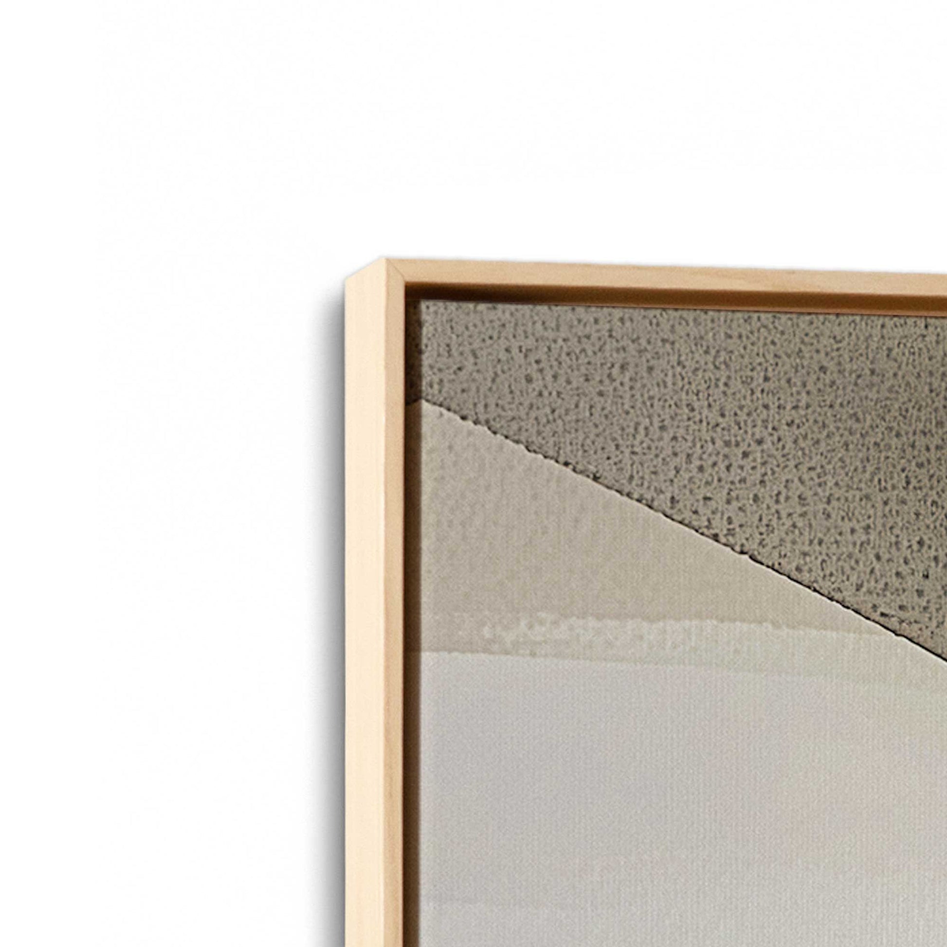 [Color:American Maple], Picture of art in a American Maple frame at an angle