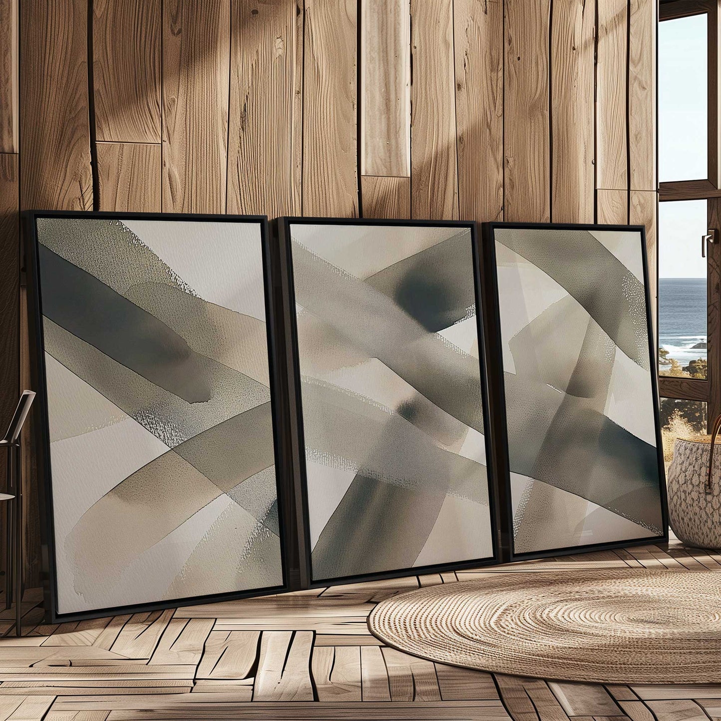 [Color:Opaque White], Picture of art in a White frame