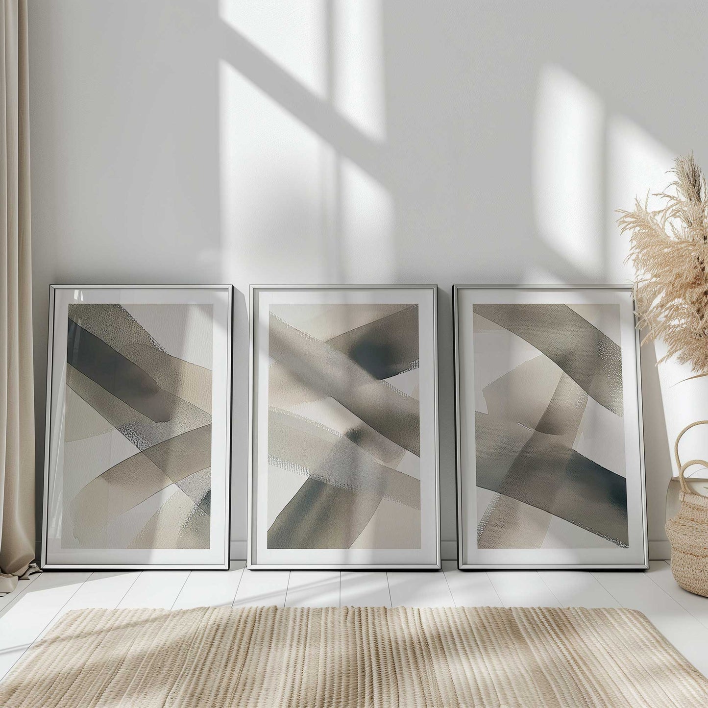 [Color:Satin Black], Picture of art in a Satin Black frame