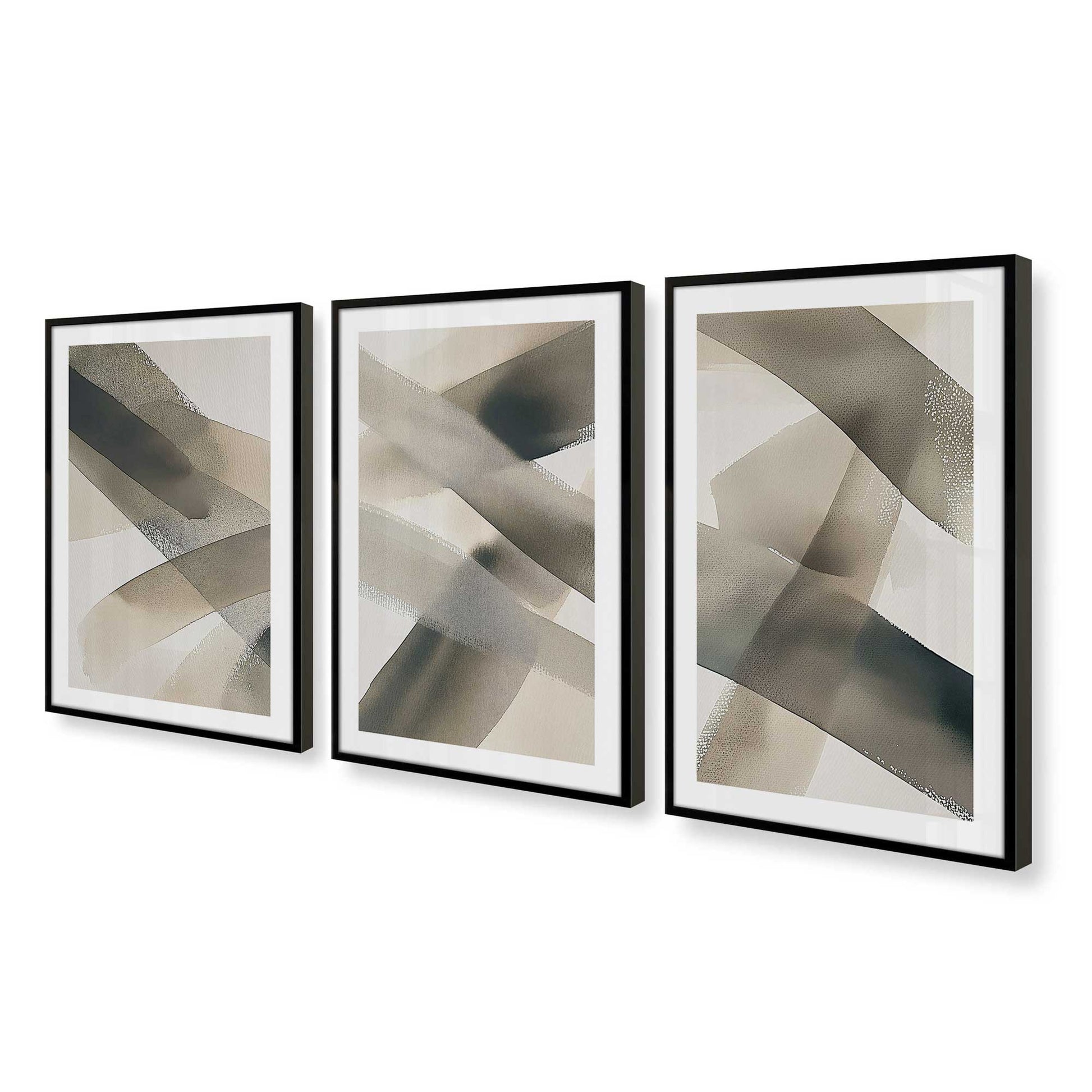 [Color:Satin Black], Picture of art in a Satin Black frame at an angle