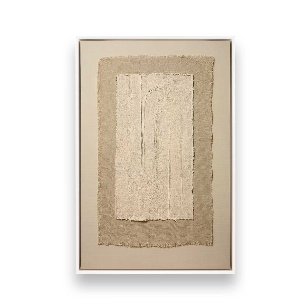 [Color:Opaque White], Picture of art in a White frame