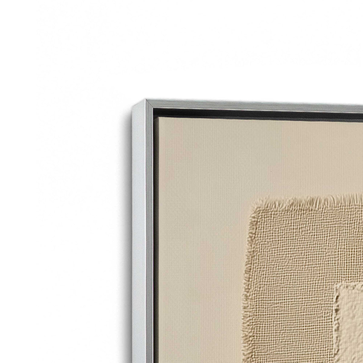 [Color:Polished Chrome], Picture of art in a Polished Chrome frame at an angle