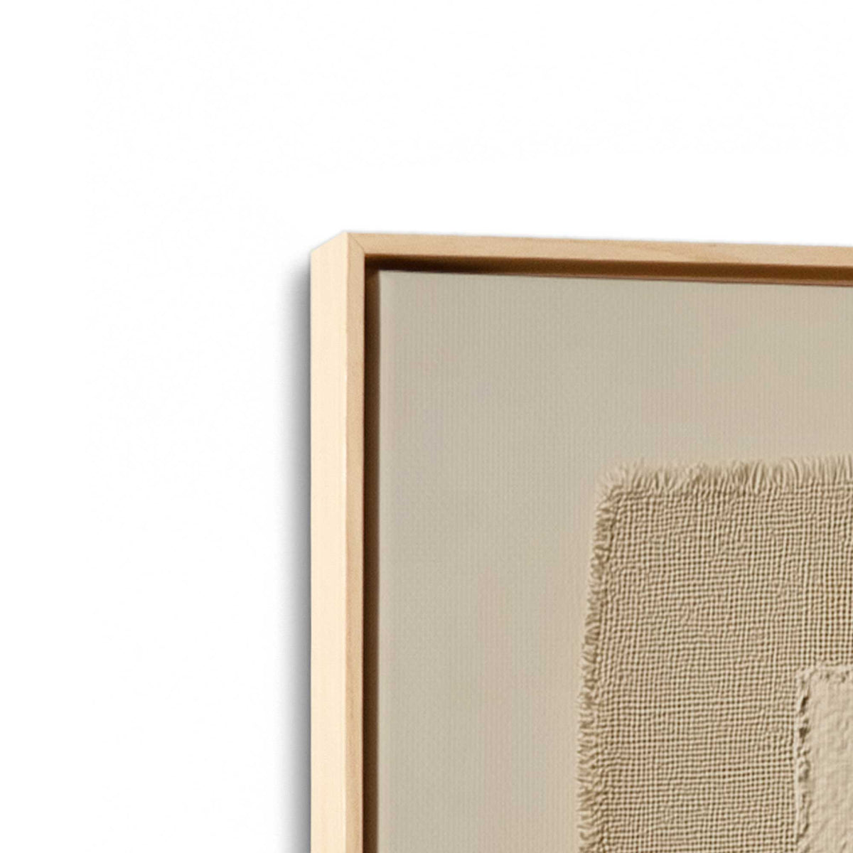 [Color:American Maple], Picture of art in a American Maple frame at an angle