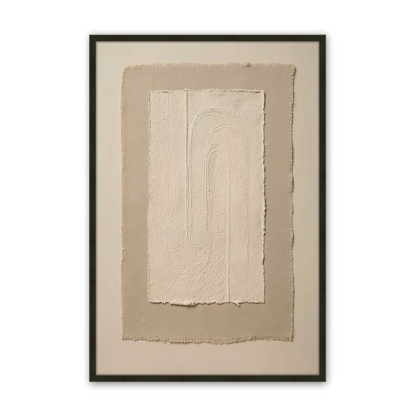 [Color:Satin Black], Picture of art in a Satin Black frame