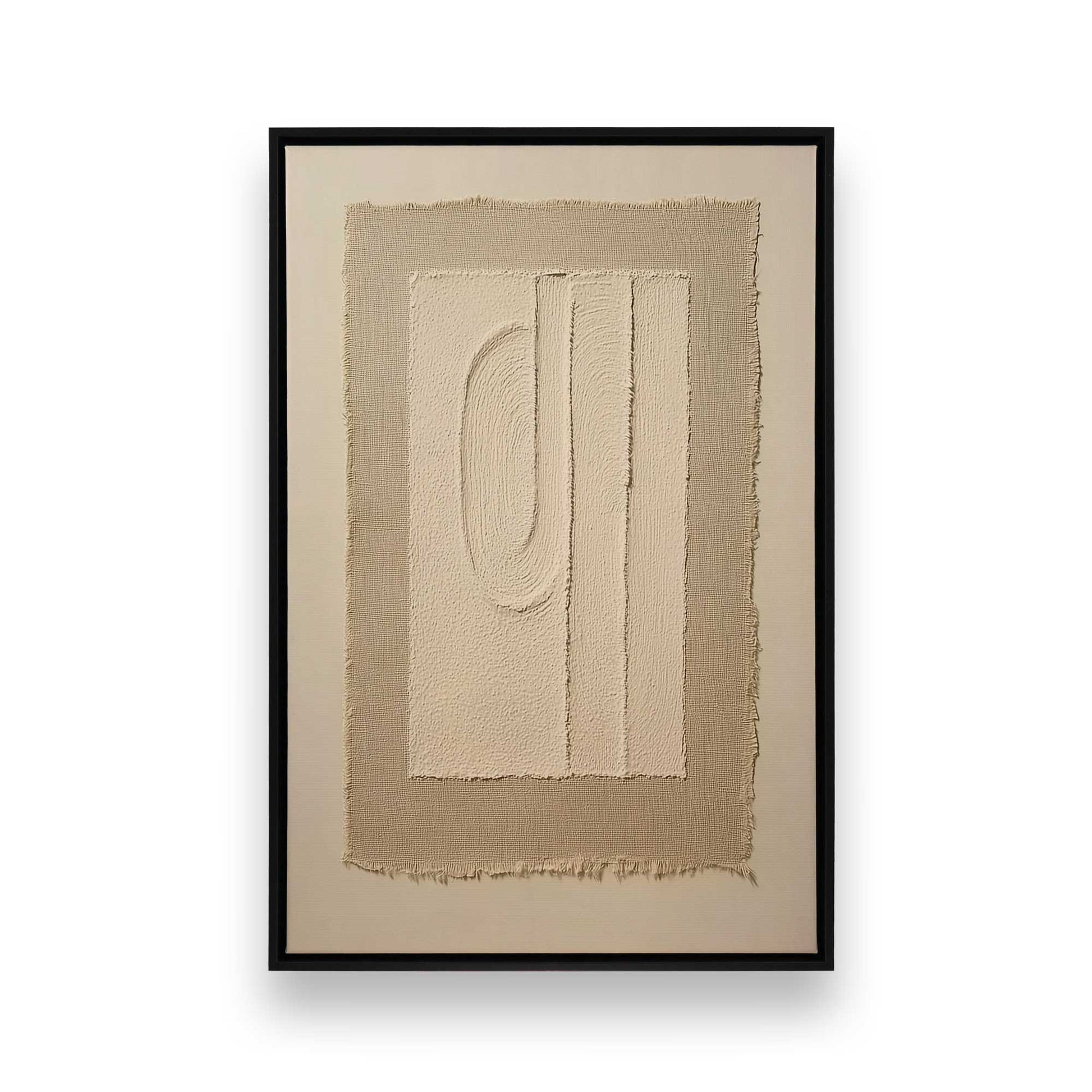 [Color:Satin Black], Picture of art in a Satin Black frame