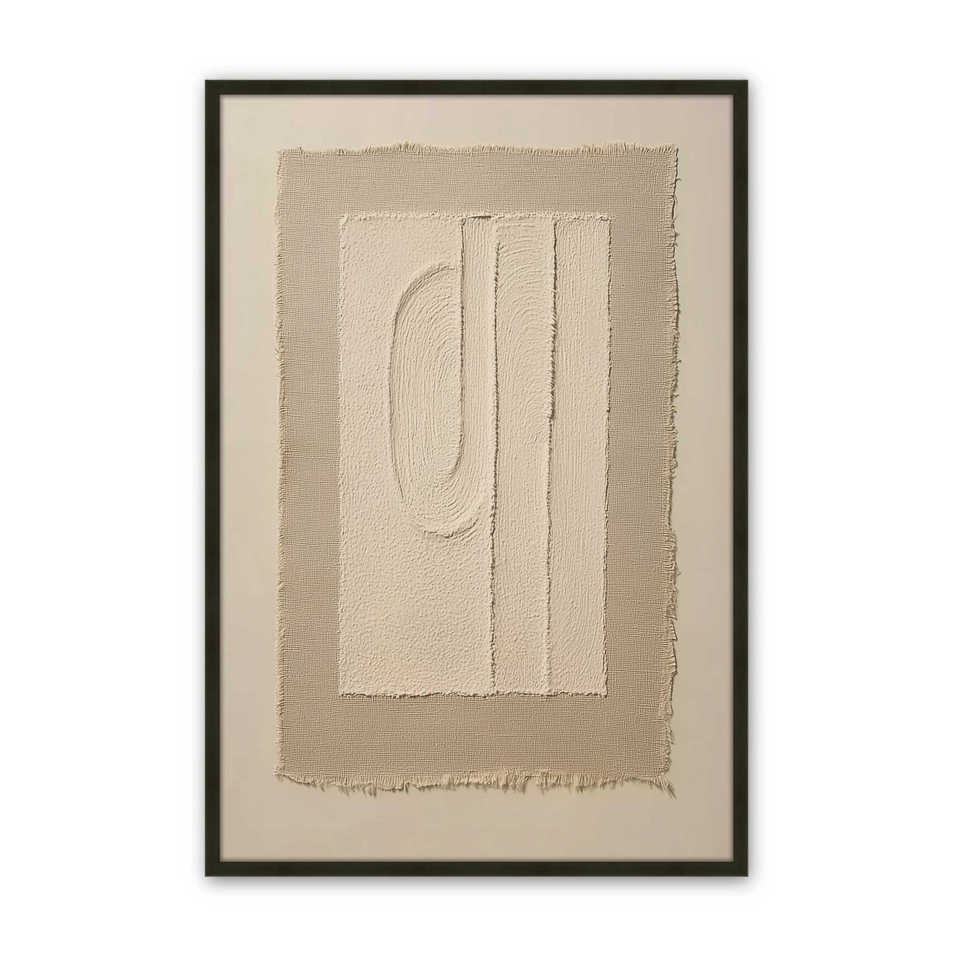 [Color:Satin Black], Picture of art in a Satin Black frame