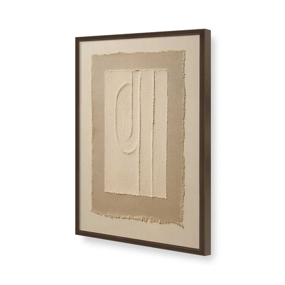 [Color:Brown], Picture of art in a Brown frame of the corner